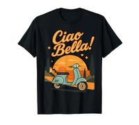 Ciao Bella - Monopattino vintage con tramonto italiano Maglietta