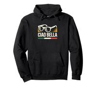 Ciao Bella Occhiali da Sole e Bandiera Italia Felpa con Cappuccio