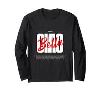 Ciao Bella Stile Vintage Italia Design retrò Viaggio Estetic Maglia a Manica