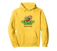 Ciao Bella Taste of Italy Green Fun Foodie Design Felpa con Cappuccio