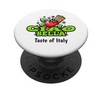 Ciao Bella Taste of Italy Green Fun Foodie Design PopSockets PopGrip Adesivo