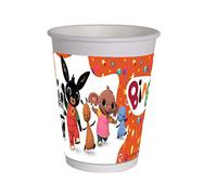 Ciao- Bicchieri Carta compostabili Bing (200ml), 8 Pezzi, Multicolore, 8 Unità (Confezione da 1), 24046