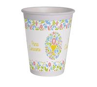 Ciao Bicchieri carta compostabili Prima Comunione (250ml), 8 pezzi