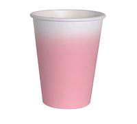 Ciao- Bicchieri Carta FSC compostabili (250ml), 8 Pezzi, Rosa Antico, 34809