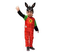 Ciao- Bing 11280.2-3 Costume da Coniglio Unisex per Bambini, 2-3 Anni, Rosso/Nero, Multicolore