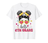 Ciao Bun di 6 ° grado First Day of School Girl Teacher Maglietta