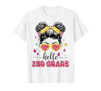 Ciao Bun di terza elementare First Day of School Girl Maglietta