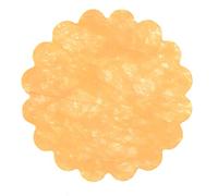 Ciao - Busta 100 decorazioni tnt effetto tessuto Flower Poly Lab (Ø24cm), arancione