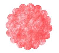 Ciao - Busta 100 decorazioni tnt effetto tessuto Flower Poly Lab (Ø24cm), rosso