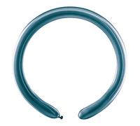 Ciao - Busta 100 palloncini modellabili in lattice naturale Premium Quality D4 (Ø 5cm / 2"), blu metallizzato