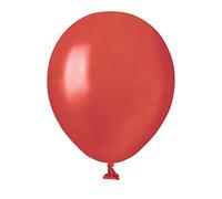 Ciao - Busta 100 palloncini perlati in lattice naturale Premium Quality A50 (Ø 13cm / 5"), rosso perlato