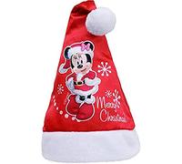 Ciao- Cappello Babbo Natale Disney Minnie per Bambini, Rosso, Taglia Unica, 90904