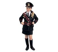 Ciao Carabiniere Costume Bambina, Nero, 9-11 anni