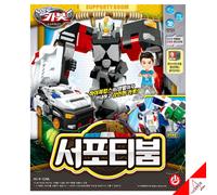Ciao Carbot SUPPORTYBOOM Transformer Robot Auto della Polizia Giocattolo...