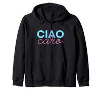 Ciao Caro - Design Colorato e Divertente Felpa con Cappuccio