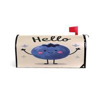 Ciao Cartoon Carino Blu Mirtillo Decorativo cassetta postale copre standard magnetico per l'inverno unico patriottico mailbox copre dimensioni standard copertura para buzon