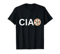 Ciao Ciao in Italiano Carino Italiano Vacanza Souvenir Pizza Maglietta