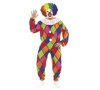 Ciao Clown Pagliaccio Arlecchino costume travestimento unisex adulto (Taglia unica 52-54)