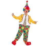 Ciao- Paolo Clown Costume Bambino, Colore Verde, 7-9 Anni, 61024.L