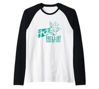 Ciao Come stai? Giraffa Esotico Animale Maglia con Maniche Raglan