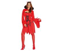 Ciao- Costume Adulto Diavola tg. S Donna, Rosso, 16050