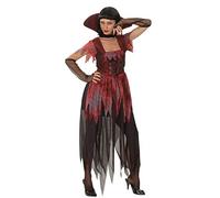 Ciao- Costume Adulto Vampira tg. S Donna, Rosso, S, 16185.S
