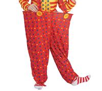 Ciao Costume Carnevale Clown Pagliaccio Hoop Rosso Giallo Bambino