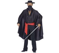 Ciao Costume Carnevale Travestimento da Giustiziere Nero Uomo Taglia Unica 52-54