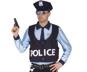 Ciao Costume Carnevale Travestimento Poliziotto Policeman Uomo