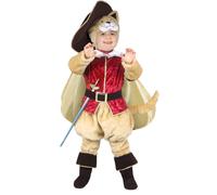 Ciao- Gatto con gli Stivali costume travestimento peluche bambino (3-4 anni), rosso