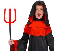 Ciao Costume Halloween Adepto Del Diavolo Rosso e Nero Bambino