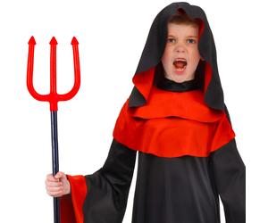 Ciao Costume Halloween Adepto Del Diavolo Rosso e Nero Bambino