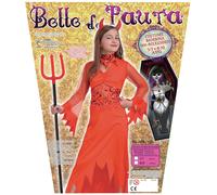 Ciao Diavoletta Red Devil Girl Costume Halloween Con Cerchietto Forcone Bambina