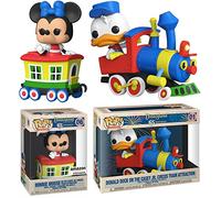 Ciao Donald Figura Disney Train Pop! Personaggi Casey Jr. Circus in bundle con Minnie Esclusivo Mouse Caboose + conduttore motore Duck 2 pezzi