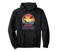 Ciao Estate Tropical Palm Beach Sunset Vibes Felpa con Cappuccio