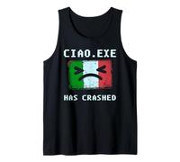 Ciao.exe Has Crashed Design Tecnologico Ironico Italiano Canotta