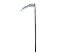 Ciao- Falce per Travestimento (101 cm, smontabile) in plastica Accessorio, Colore Grigio, Nero, 79918.Z