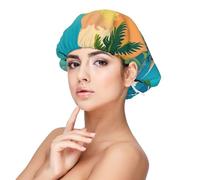 Ciao Hawaii Cofano in raso di seta, cuffia per capelli per dormire, morbida cuffia da notte in seta a doppio strato per donne capelli naturali ricci capelli intrecciati capelli lunghi