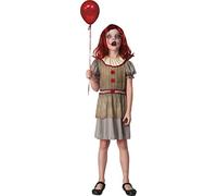 Horror Creepy Clown costume travestimento bambina (Taglia 7-10 anni)