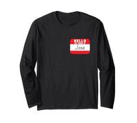 Ciao il mio nome è jose divertente tag nome Maglia a Manica