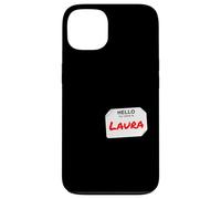Ciao Il mio nome è Laura Lazy costume fai da te per feste Custodia per iPhone 13