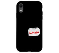 Ciao Il mio nome è Laura Lazy costume fai da te per feste Custodia per iPhone XR