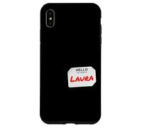 Ciao Il mio nome è Laura Lazy costume fai da te per feste Custodia per iPhone XS Max