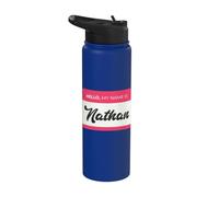 Ciao, Il mio nome è Nathan - Divertente nome Nathan Stainless Steel Insulated Water Bottle