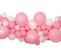 Ciao- Kit Ghirlanda Palloncini DIY Baby Pink (65 palloncini lattice, 300cm), rosa