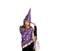Ciao- Kit Travestimento Apprendista Maghetto/Streghetta (Mantello e Cappello), Colore Viola, 61005