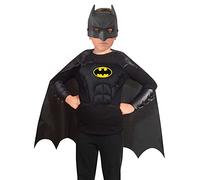 Kit Travestimento Batman Bambino DC Comics Maschera Mantello Corpetto Bracciali