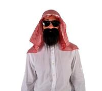 Ciao Kit travestimento Sceicco Emiro Arabo (copricapo, occhiali, barba)