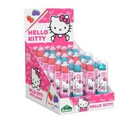 CIAO KITT1 Lecca Lecca a Forma di Rossetto Gusti Fragola e Lampone Espositore da 24 Lipstick