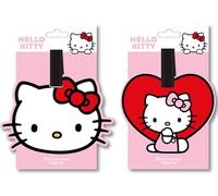 Ciao Kitty - Etichetta da viaggio per valigie - Identificatore bagagli per bambini, con tracolla regolabile, accessorio per zaino o borsa